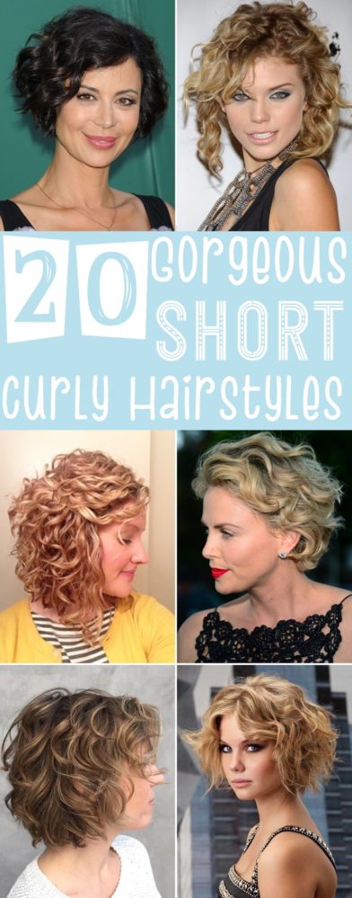 20 Gorgeous Short Curly Hairstyles for Women