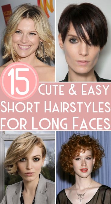 15 Cute & Easy Short Hairstyles for Long Faces